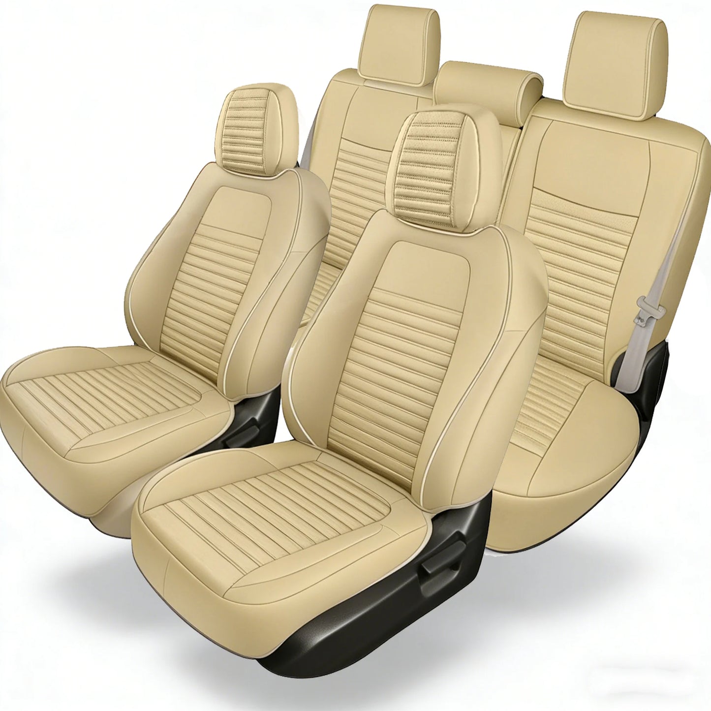 NONECN Honda CRV Custom-Fit Car Seat Covers Waterproof Napa Leather