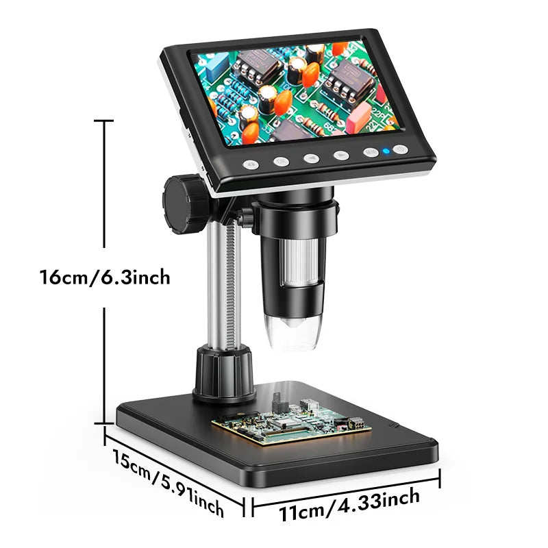 Hayve Digital Microscope 1000X With 8 LEDs And PC View
