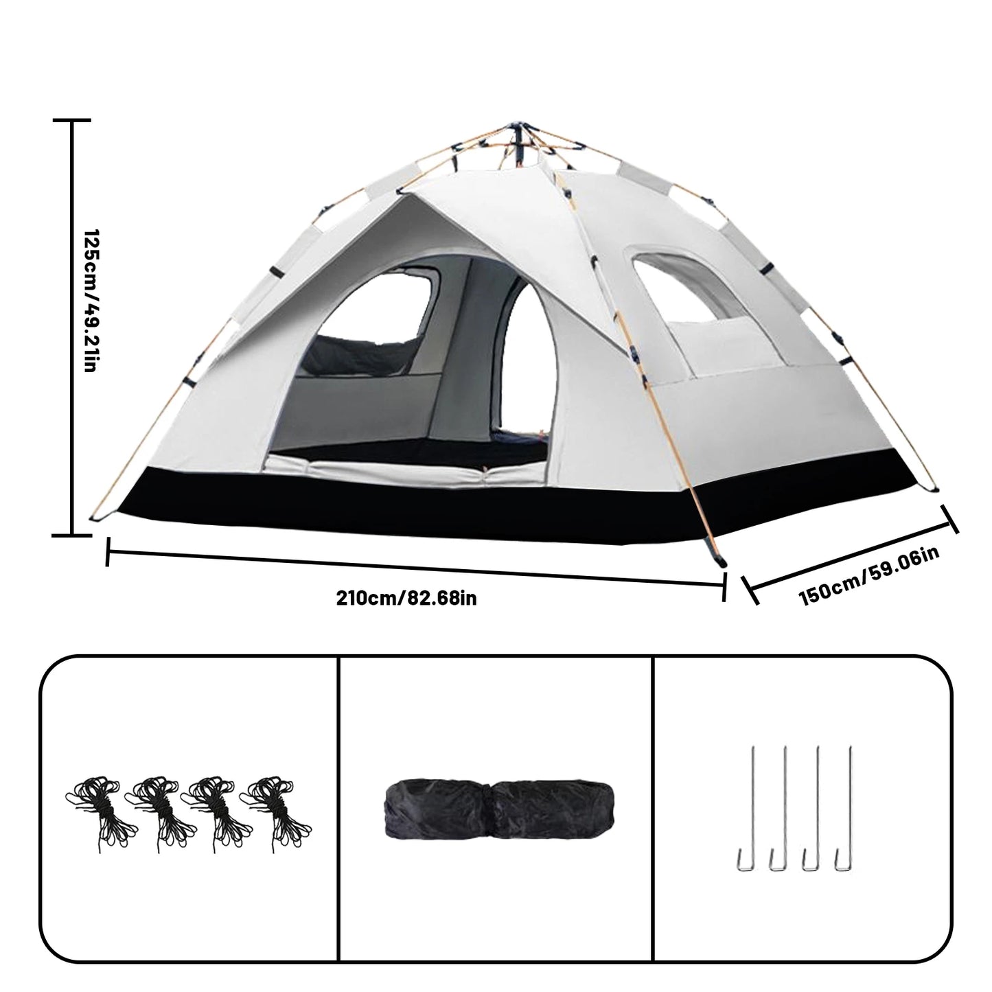 Pakicetus Auto Tent Quick Setup All Weather Portable Sunshade