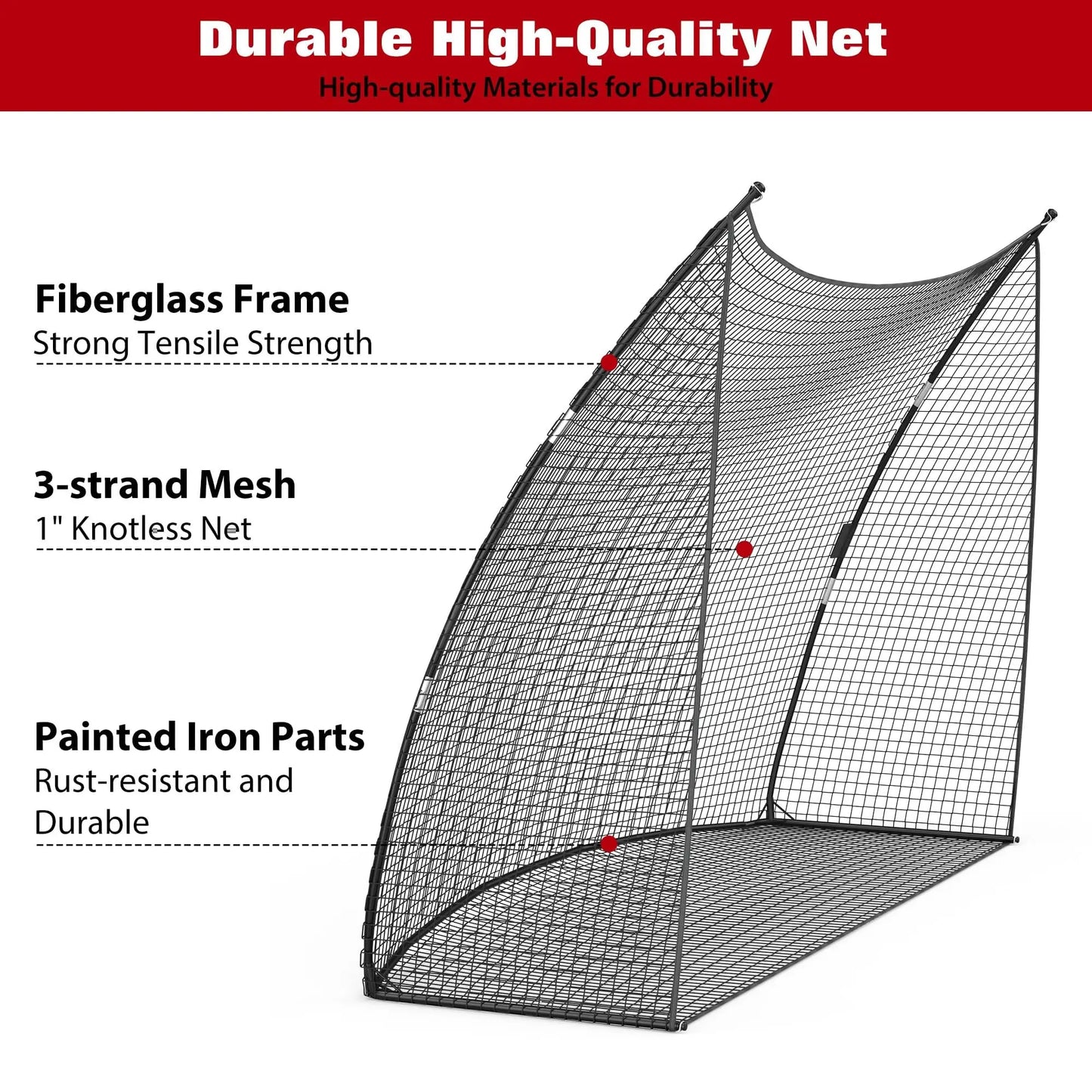 HiMISS Golf Practice Net Portable Backyard Hitting And Chipping Training