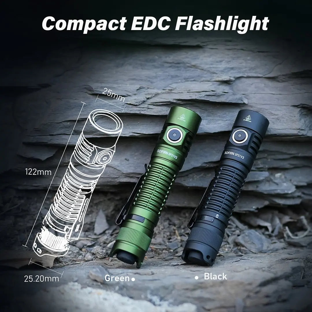 Sofirn SP31 V3.0 Powerful Tactical Flashlight With Dual Switch