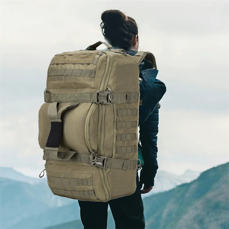 LQARMY Outdoor Molle Tactical Backpack for Hiking and Travel