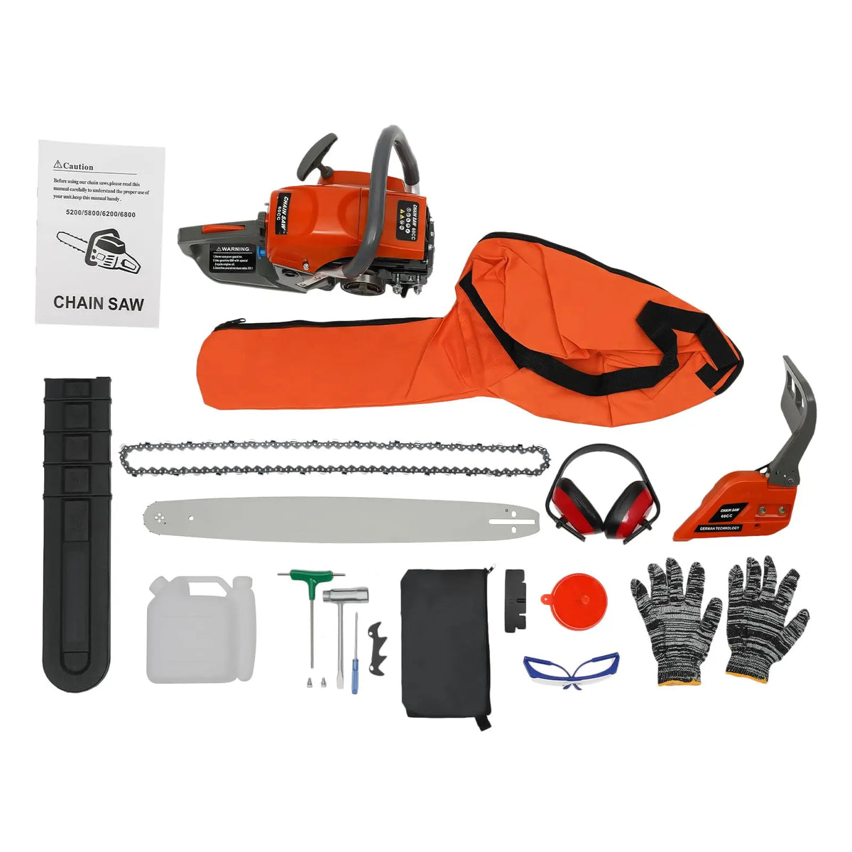 Bymaocar Gas Powered Chainsaw For Tree Cutting And Logging