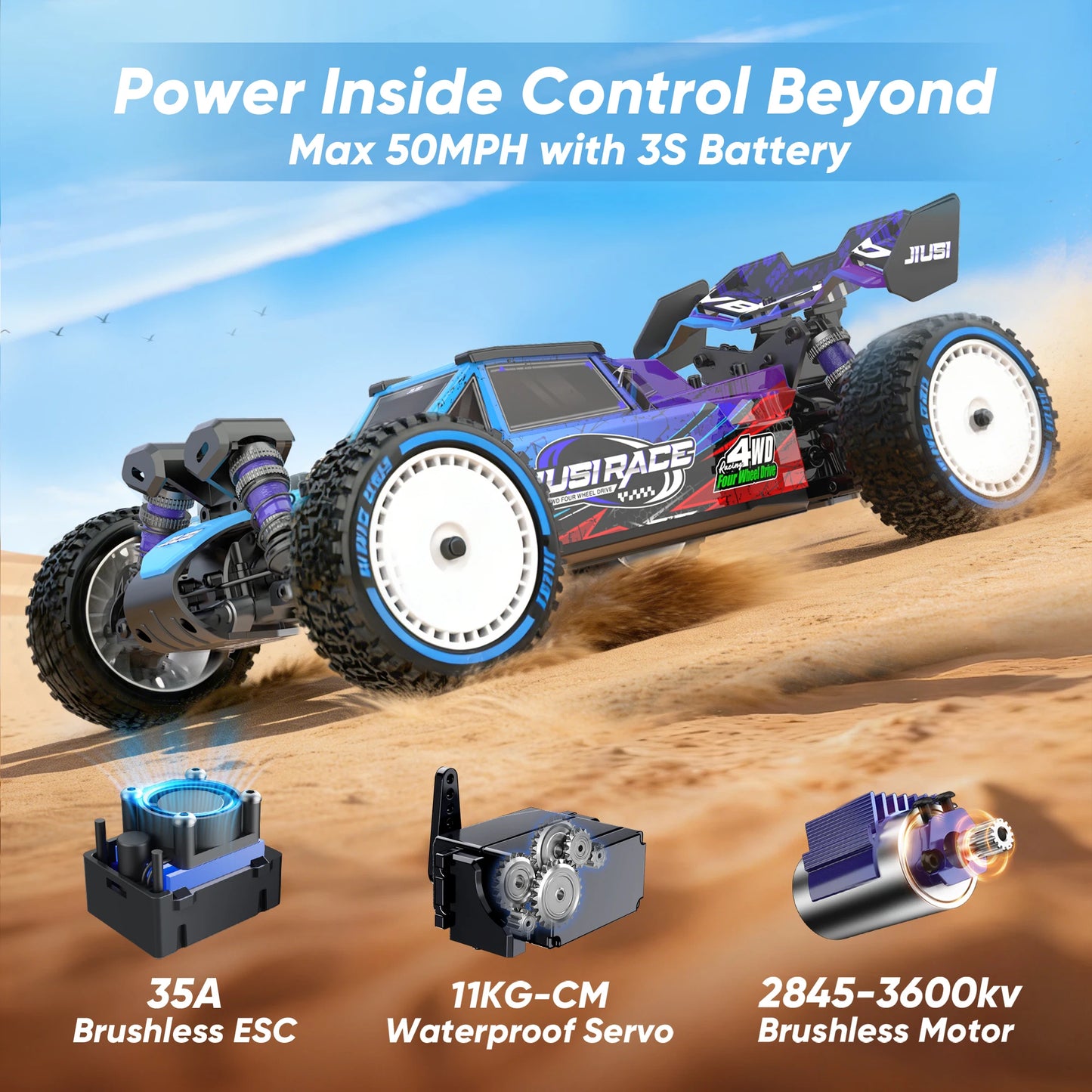 JIUSI WB12 PRO OneToTwelve RC Vehicle 4WD Brushless Off Road