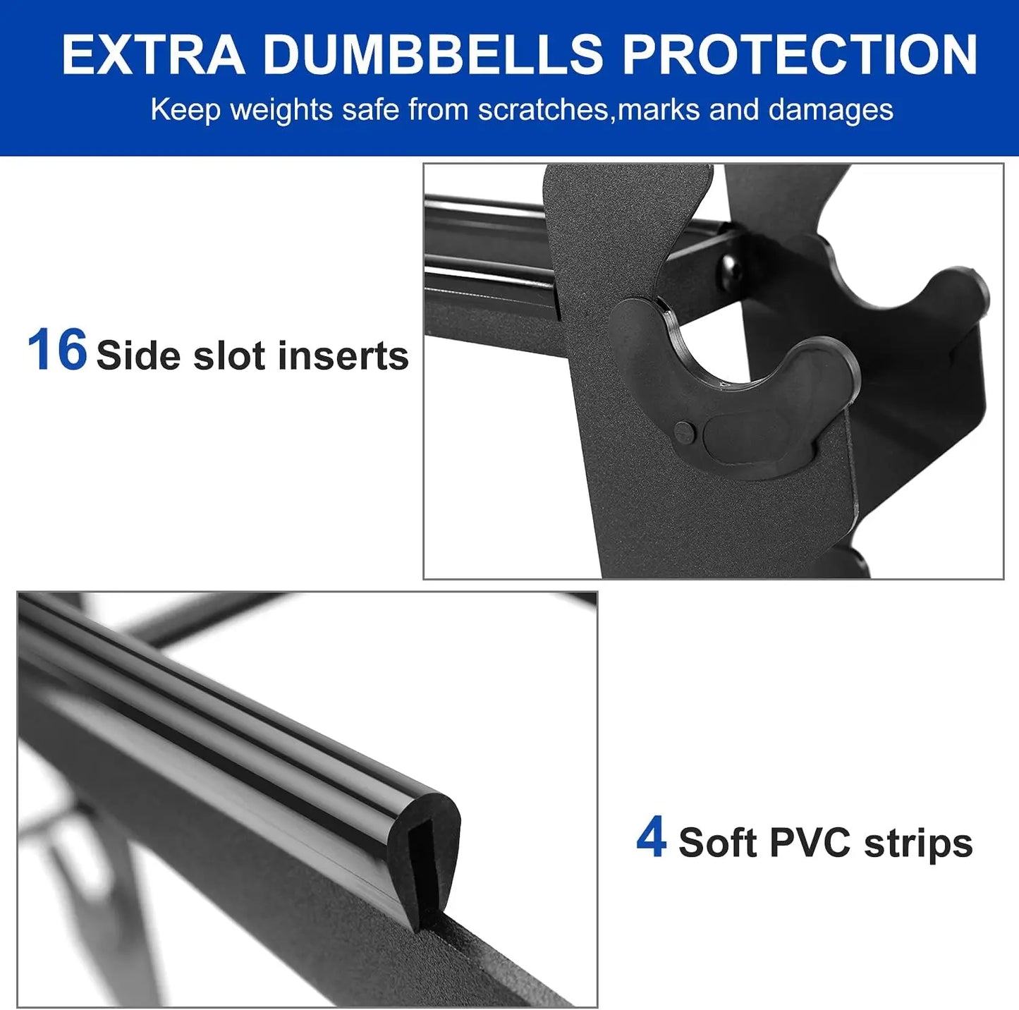 Heavy-Duty Dumbbell Rack With 400 Lbs Capacity