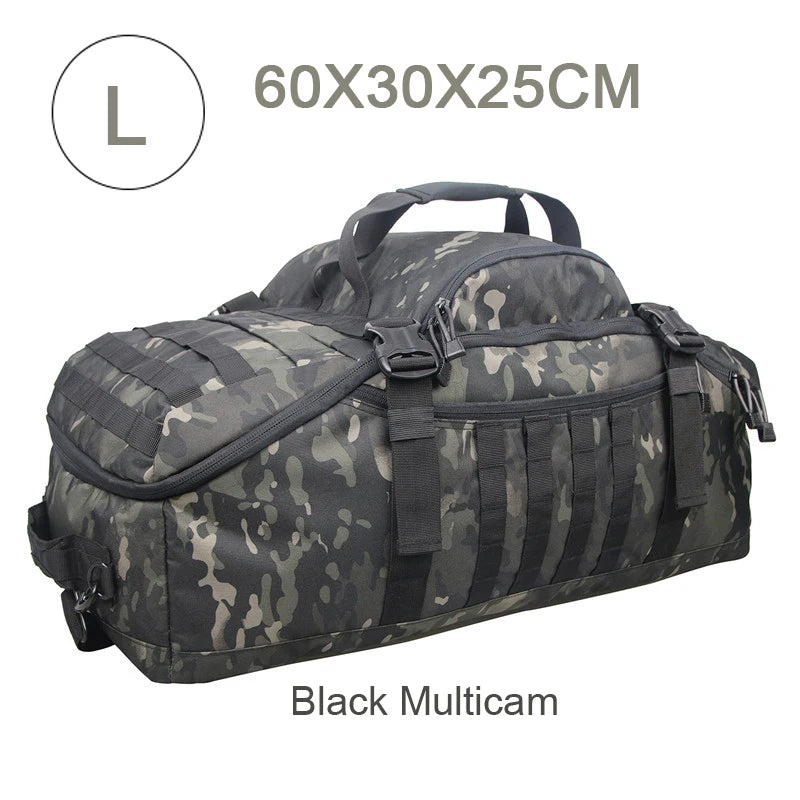 LQARMY 3 Way Duffle Bag Backpack Crossbody