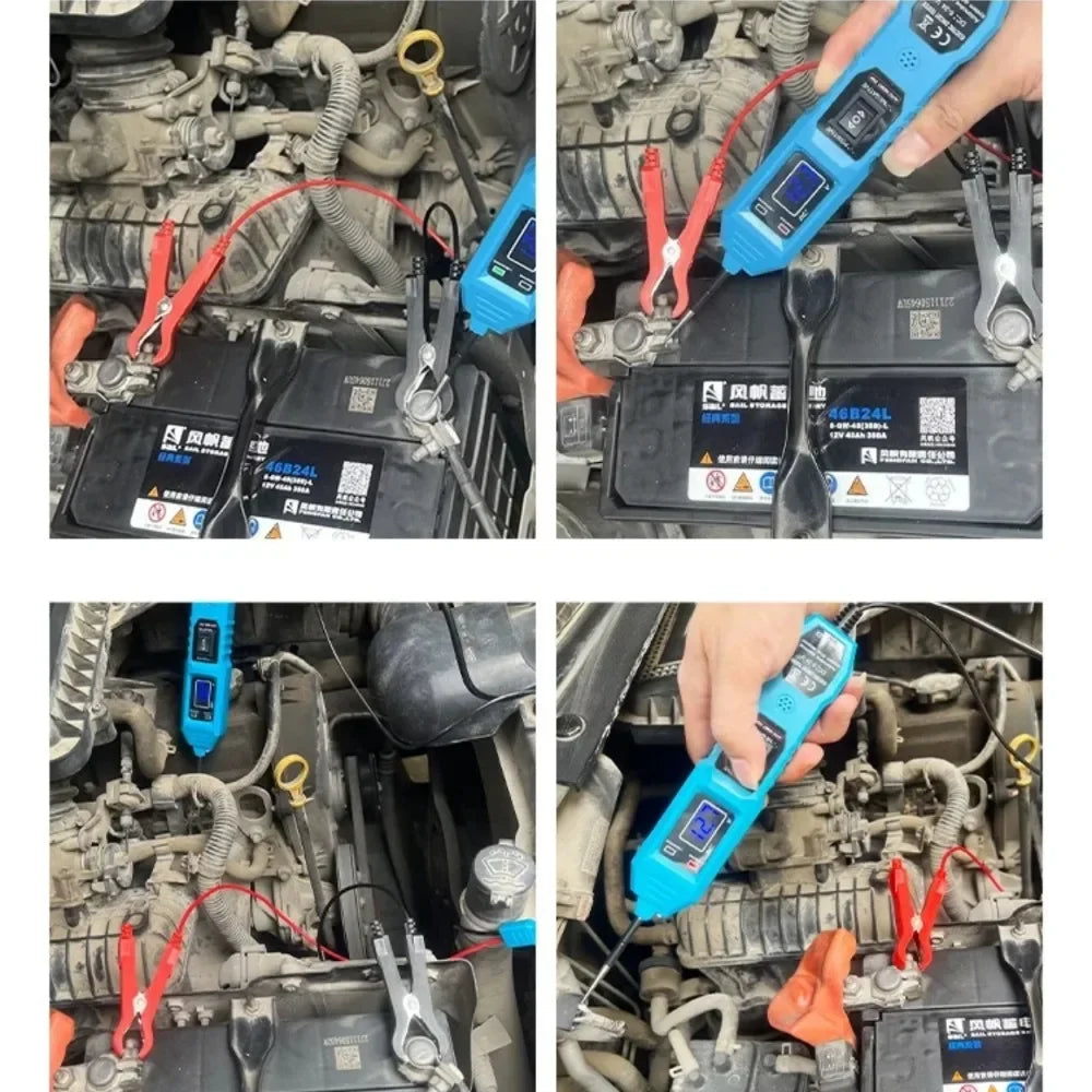 Automotive Electric Circuit Tester With LED Voltage Display
