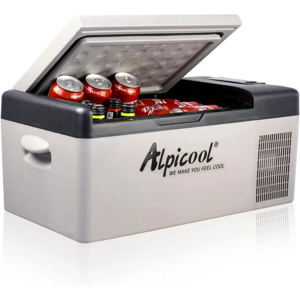 Portable Car Refrigerator With Temperature Control For Outdoor Use