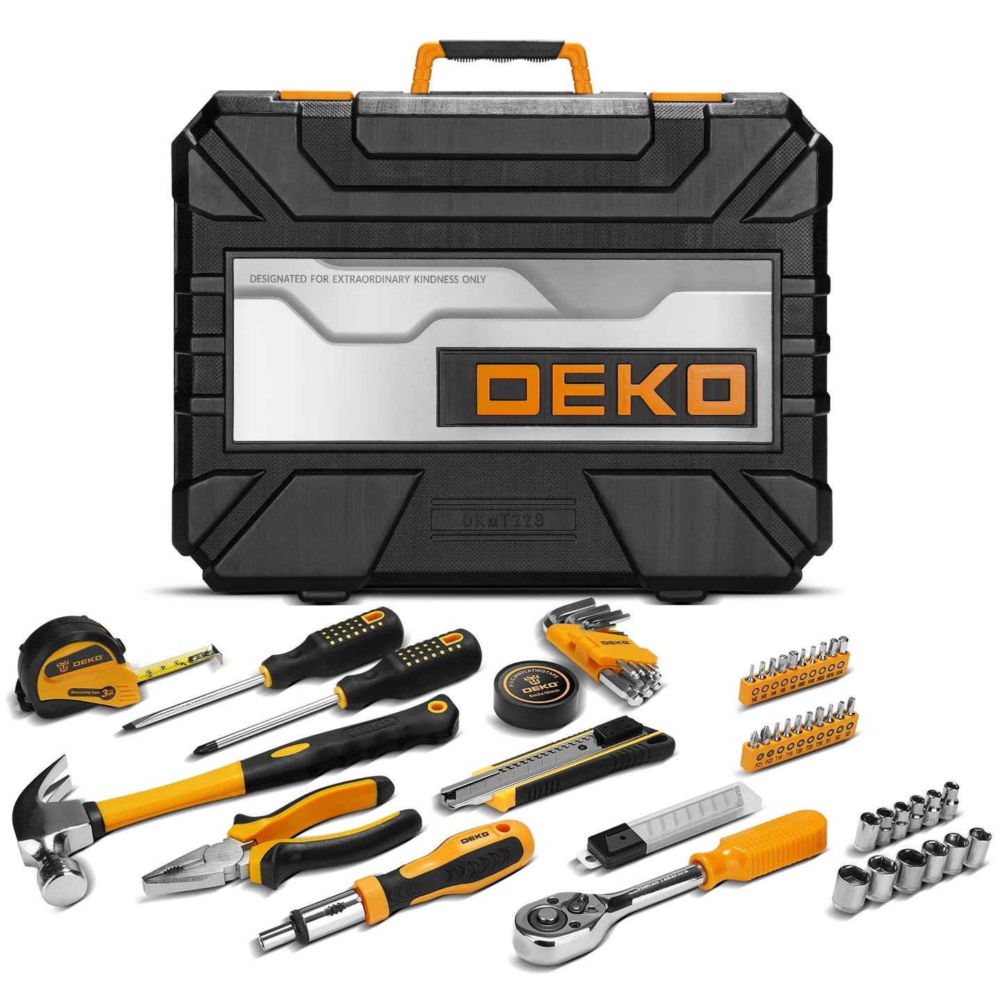 DEKOPRO 228 Piece Socket Wrench Auto Repair Tool Set