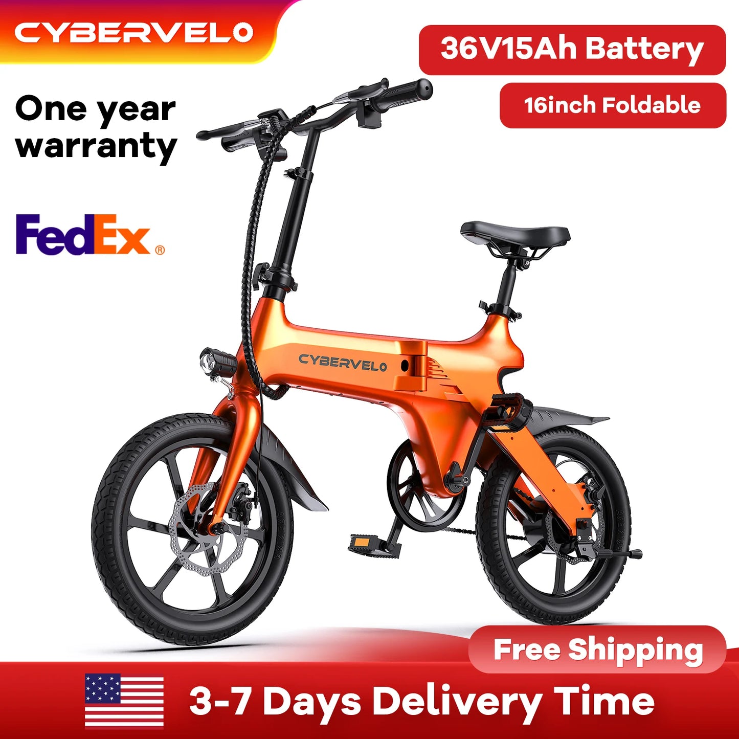 CYBERVELO EK13 500W Foldable Electric Bike City Travel 20 MPH