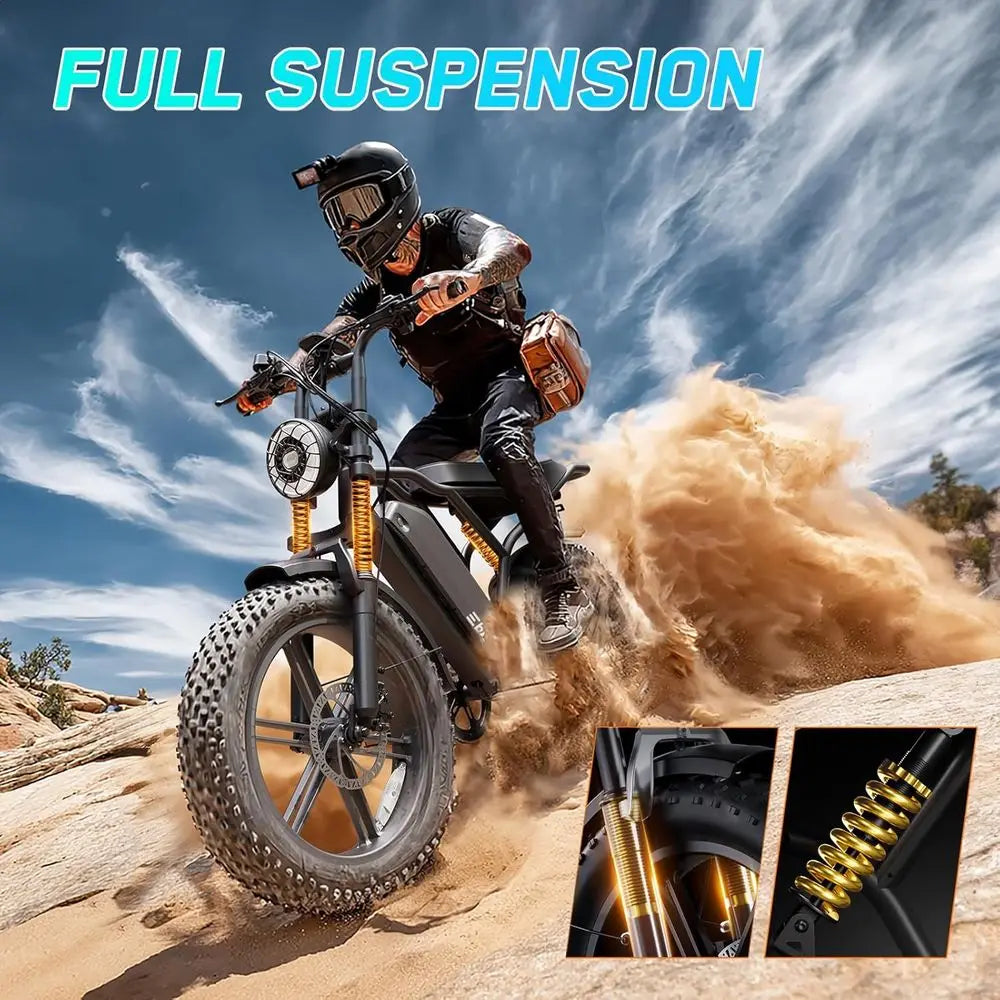 TST 1500W Electric Bike For Adults With 60 Miles Range