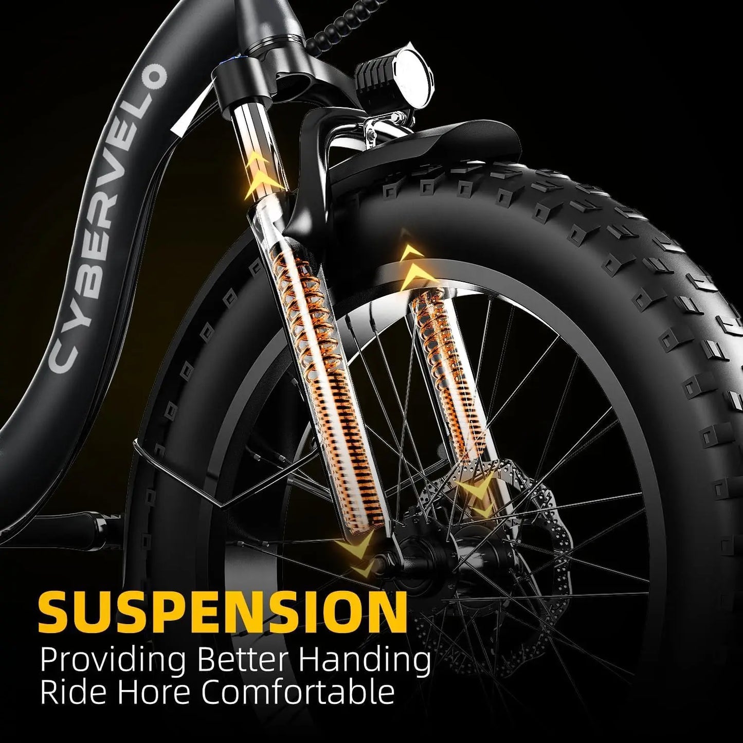 CYBERVELO Electric Fat Tire Off Road Foldable Bike EK4 EK5