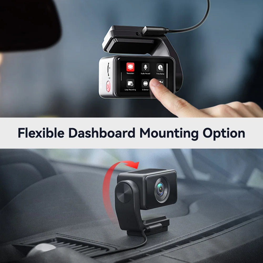 REDTIGER A4 4K Dash Cam Front And Rear GPS WiFi