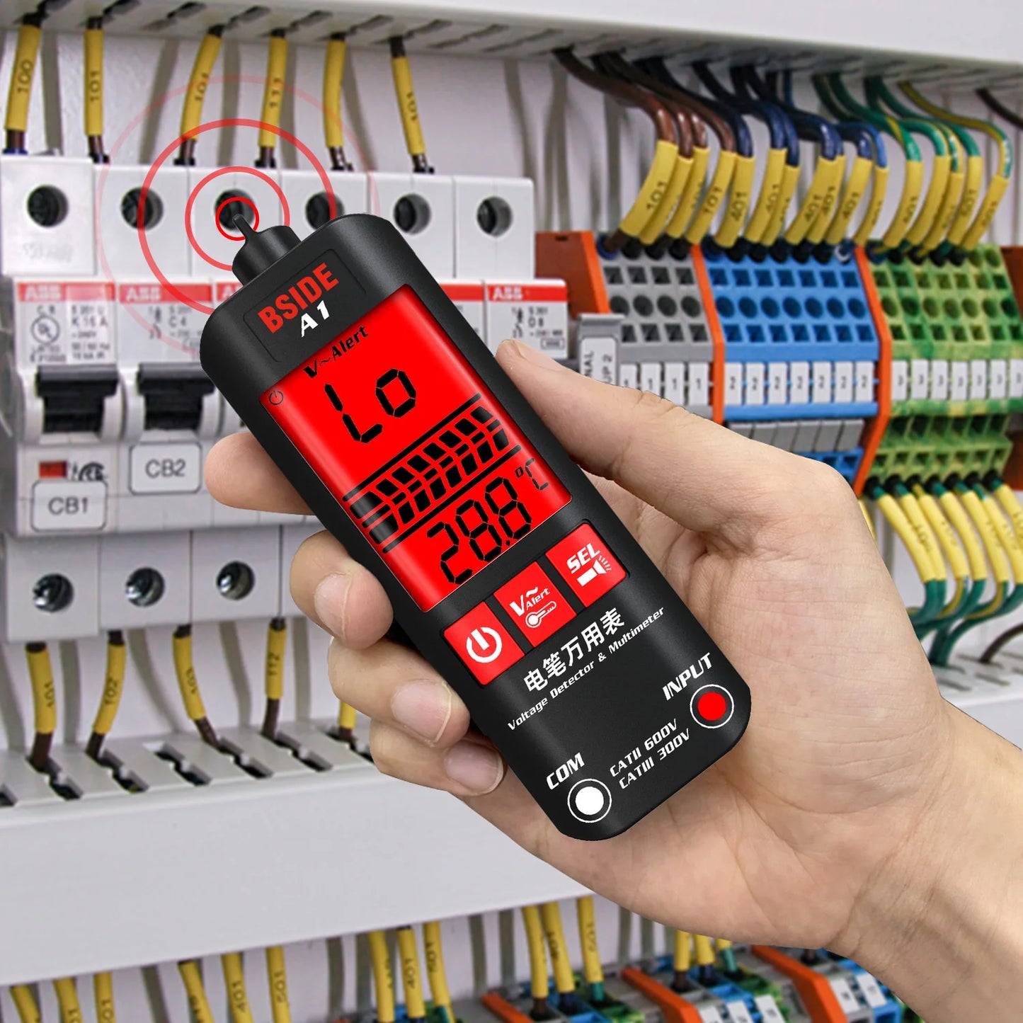 BSIDE A1 Voltage Tester Digital Multimeter Non Contact Volt Meter