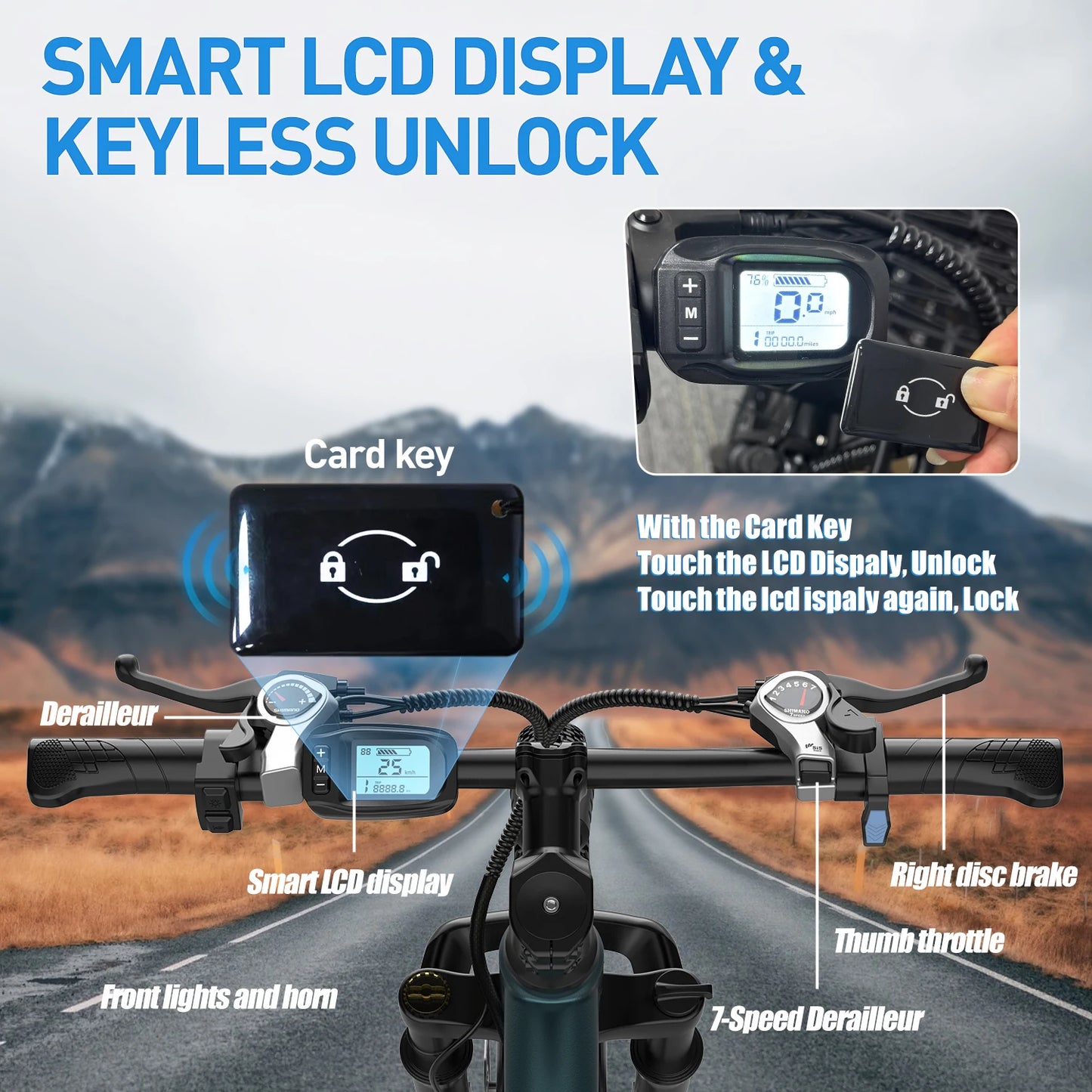 Electric Mountain Bike For Adults With 36V 500W Motor