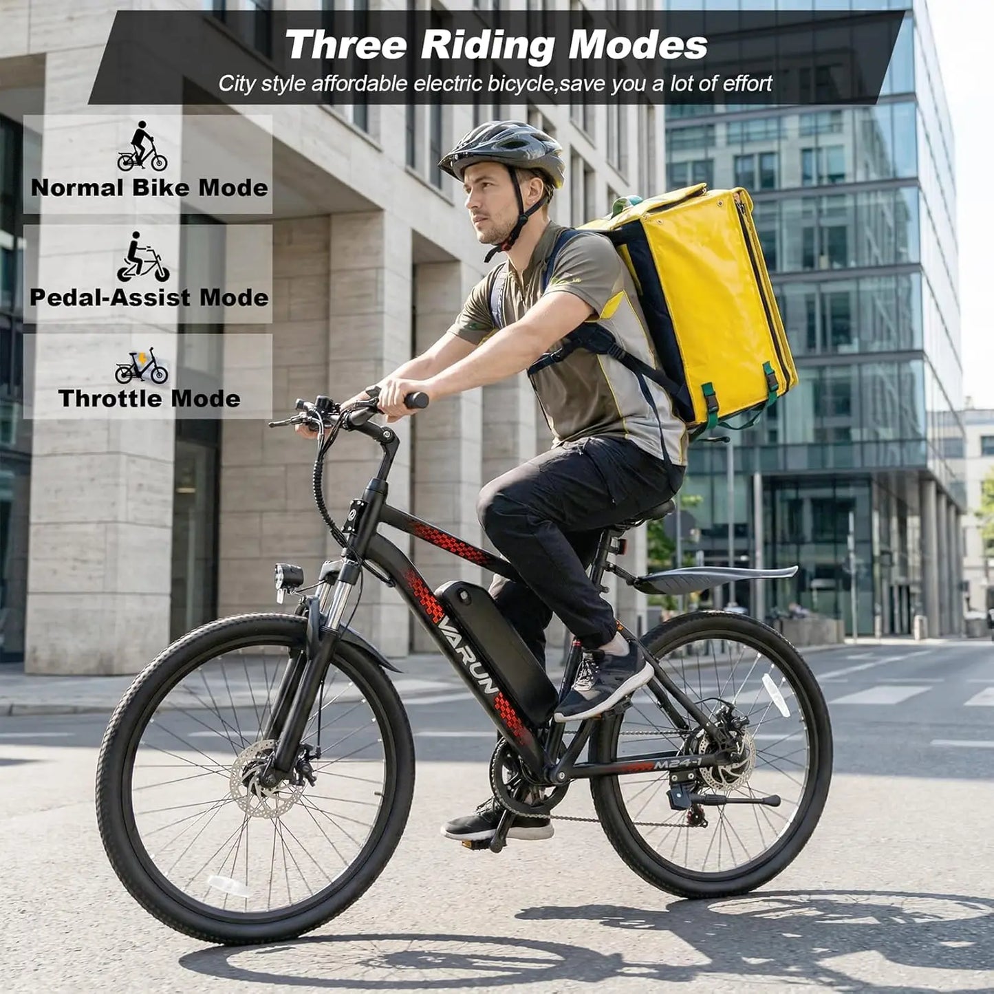 Peak 500W Electric Bike For Adults With Removable 36V Battery