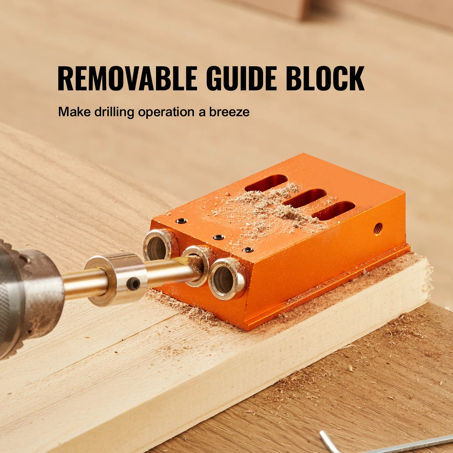 SucceBuy Pocket Hole Jig Kit Adjustable And Easy To Use With Step Drills