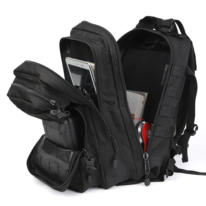 LQARMY Tactical Molle Backpack For Travel Camping Hunting Hiking