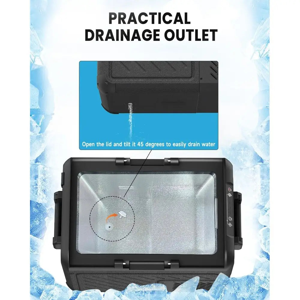 Portable Freezer Cooler With Compressor, 12V And 24V DC And AC 110 240V