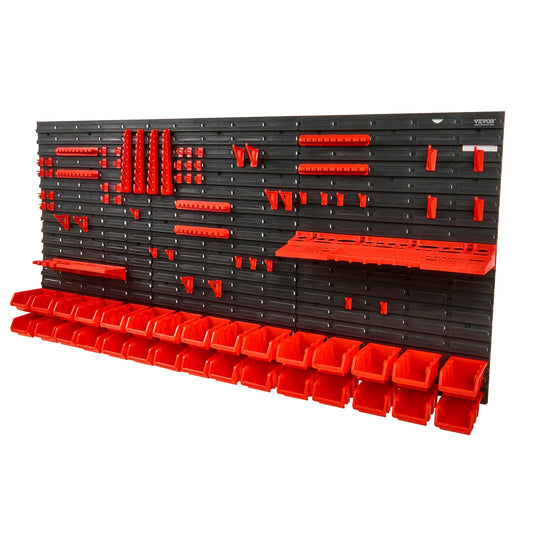 SucceBuy Wall Mounted Storage Bins Organizer For Garage