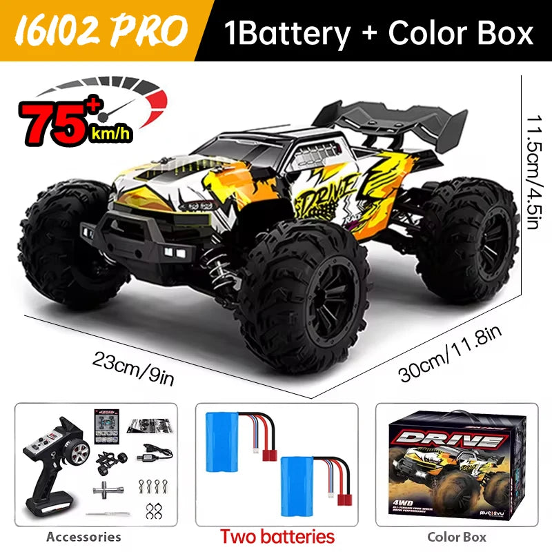 WLtoys 16101 Pro 4WD RC Car With LED Lights Monster
