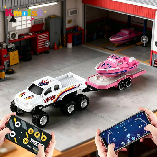 Kmoist Mini Desktop RC Car Off Road Drift Vehicle Lights