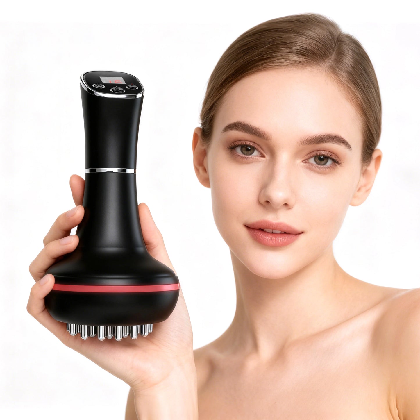 Aedwdpe Handheld Electric Meridian Brush For Full Body Massage