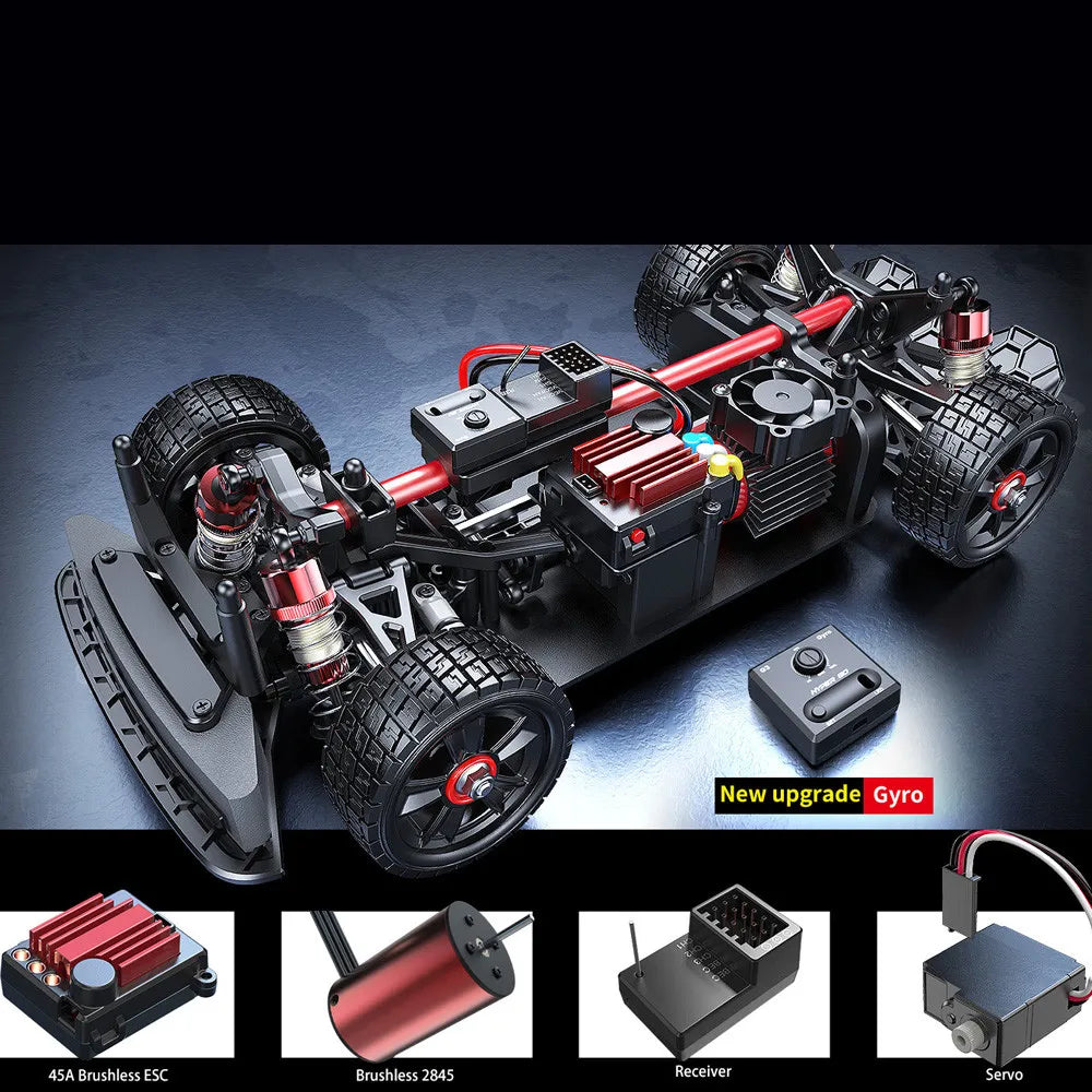 Jyscend Off Road RC Car 4WD Brushless High Speed Racer