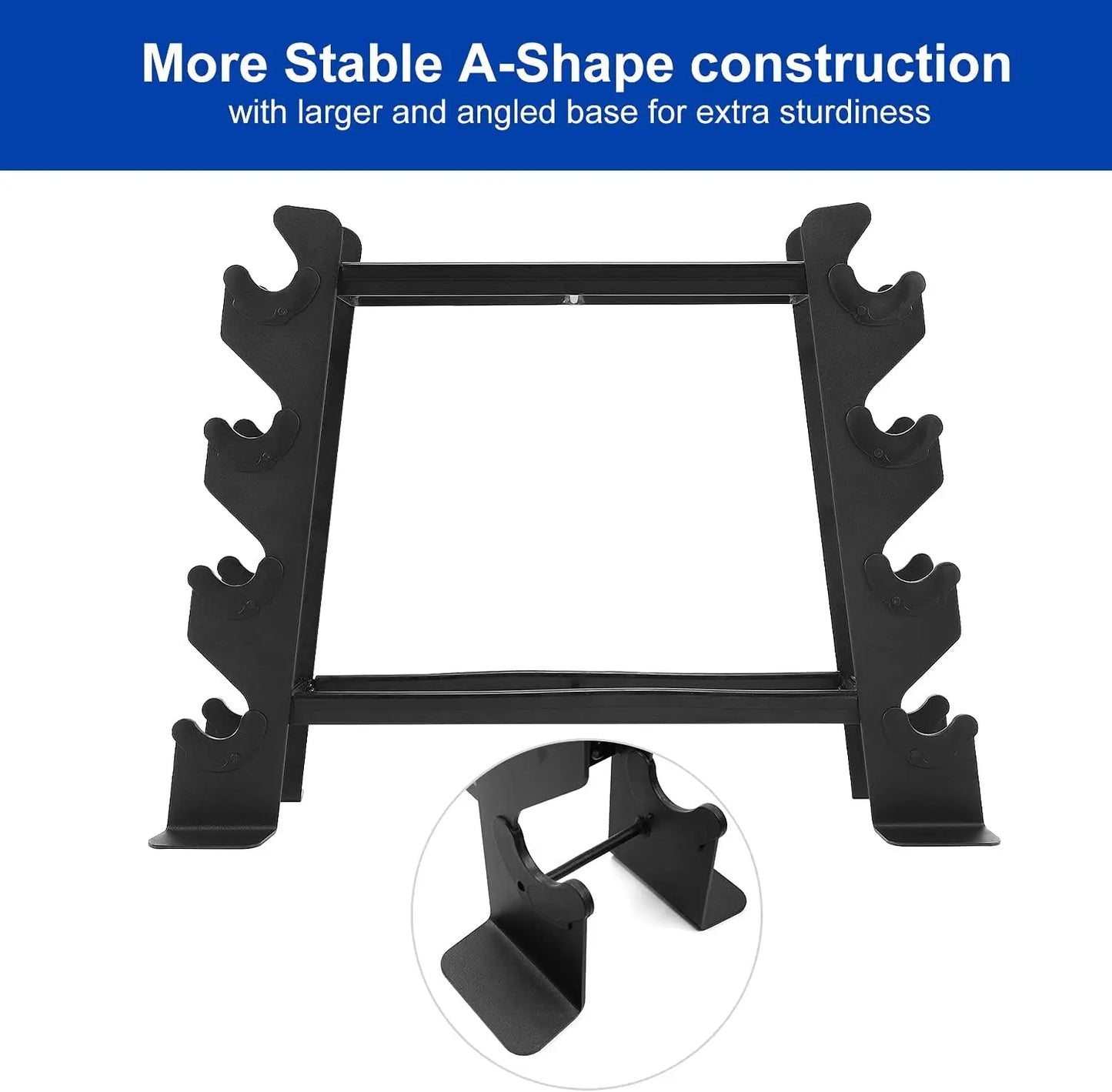 Heavy-Duty Dumbbell Rack With 400 Lbs Capacity