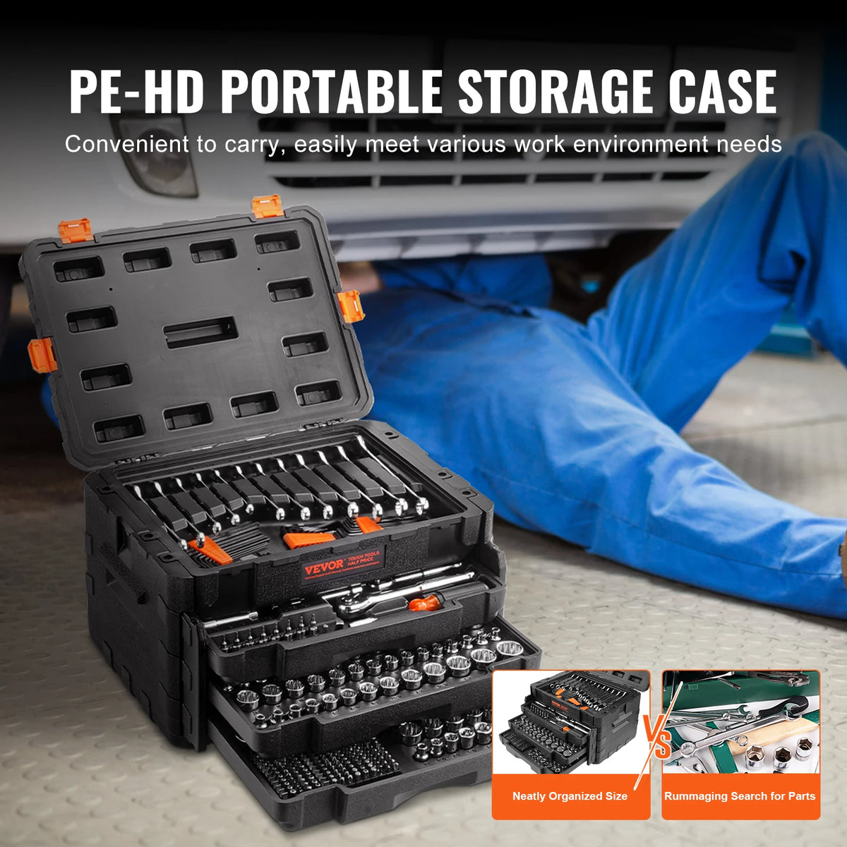 SucceBuy Premium Mechanics Tool And Socket Set Service Kit