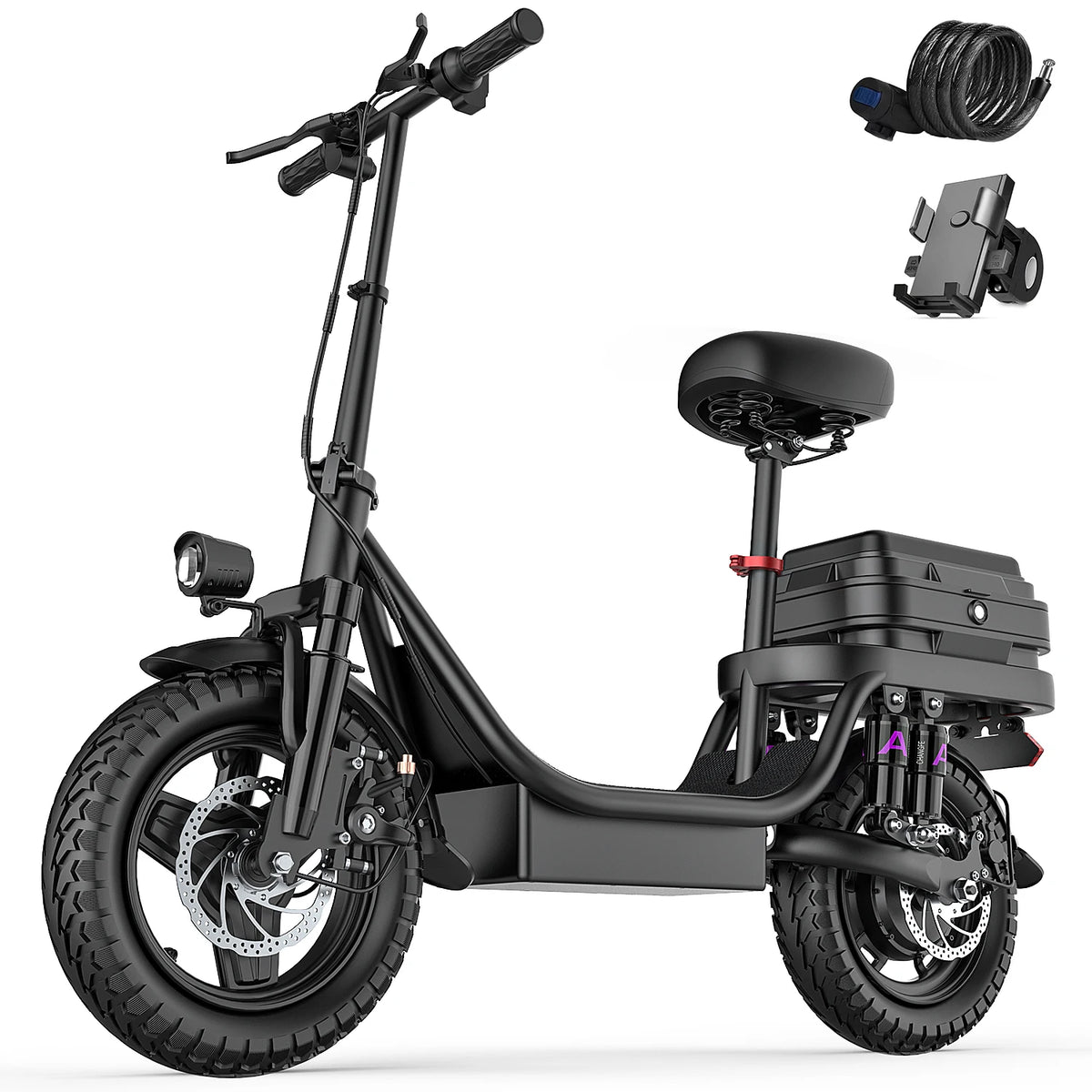 UPlee GQ8 Folding Electric Bike 500W Motor 48V Battery