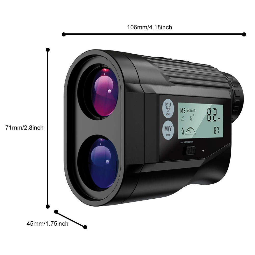 Nohawk Golf Laser Rangefinder With Voice And Slope Compensation