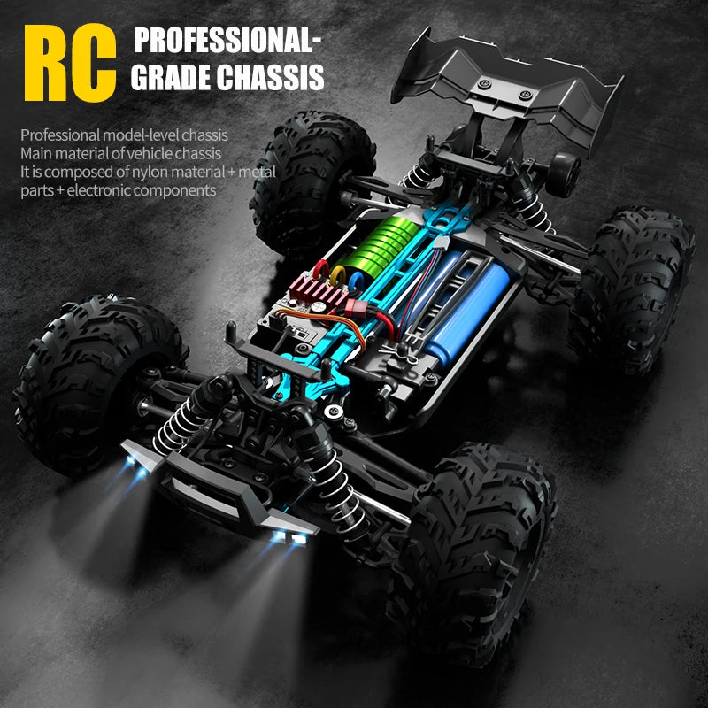 WLtoys 16101 Pro 4WD RC Car With LED Lights Monster