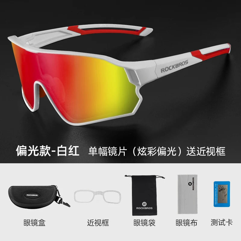 ROCKBROS Polarized Cycling Sunglasses UV400 Protection Unisex Eyewear