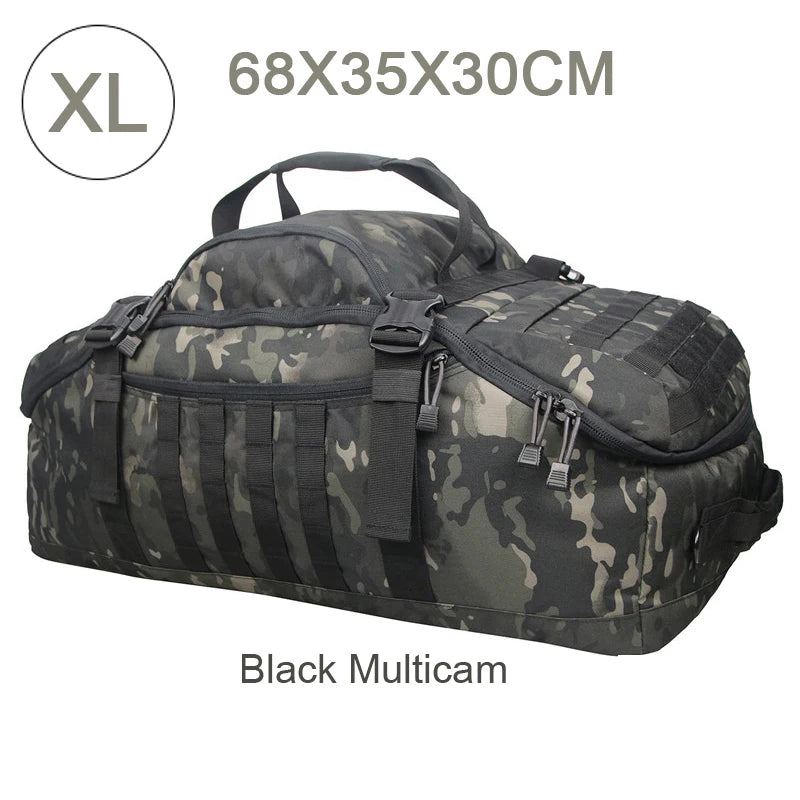 LQARMY 3 Way Duffle Bag Backpack Crossbody