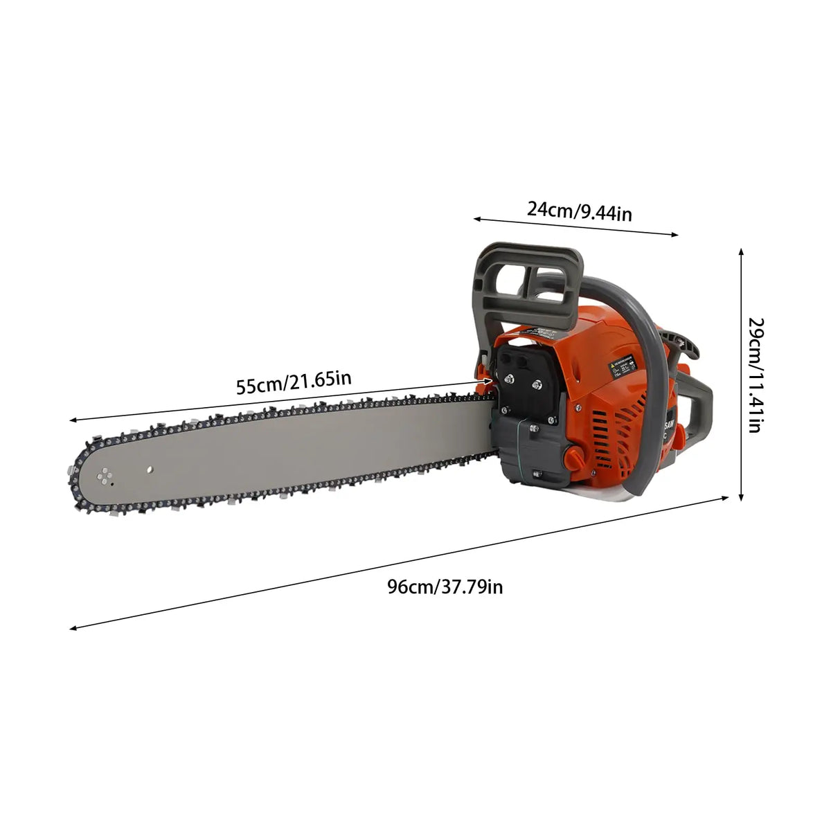Bymaocar Gas Powered Chainsaw For Tree Cutting And Logging