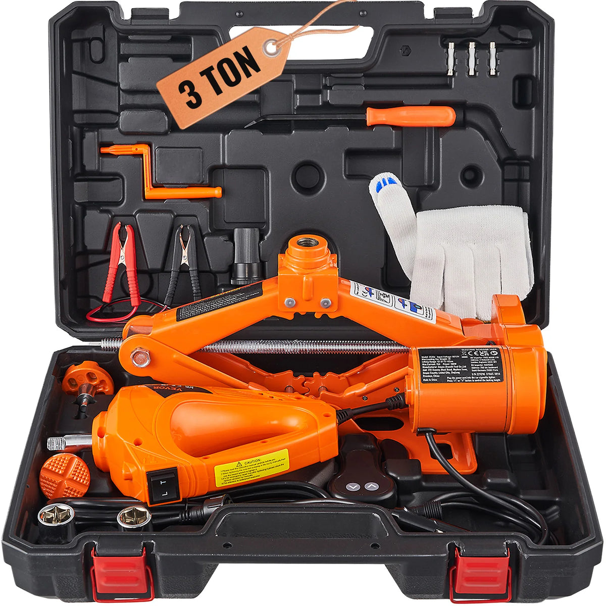 SucceBuy Electric Scissor Car Jack With Impact Wrench