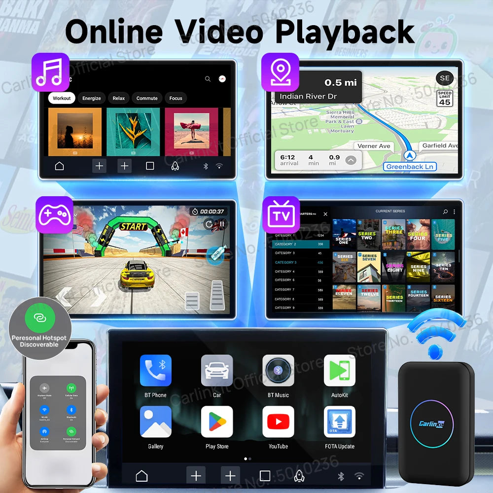 Carlinkit Android TV Box CarPlay AI Box Auto Connect