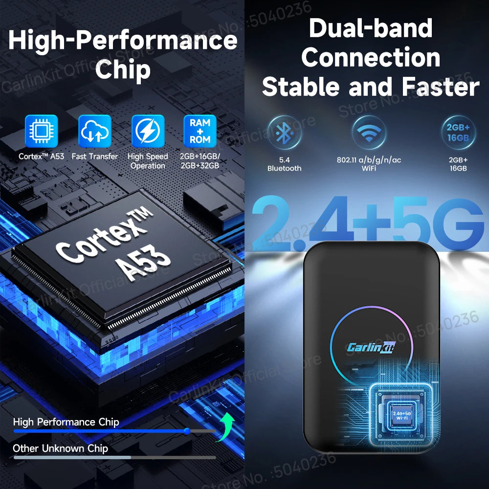 Carlinkit Android TV Box CarPlay AI Box Auto Connect