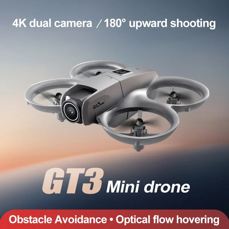 JIKEFUN GT3 RC Mini Drone 4K Dual Camera Aerial Photography