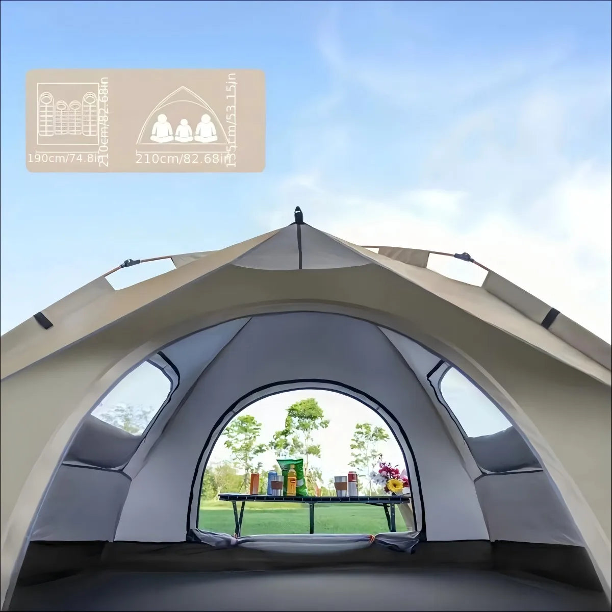 Pakicetus Auto Tent Quick Setup All Weather Portable Sunshade