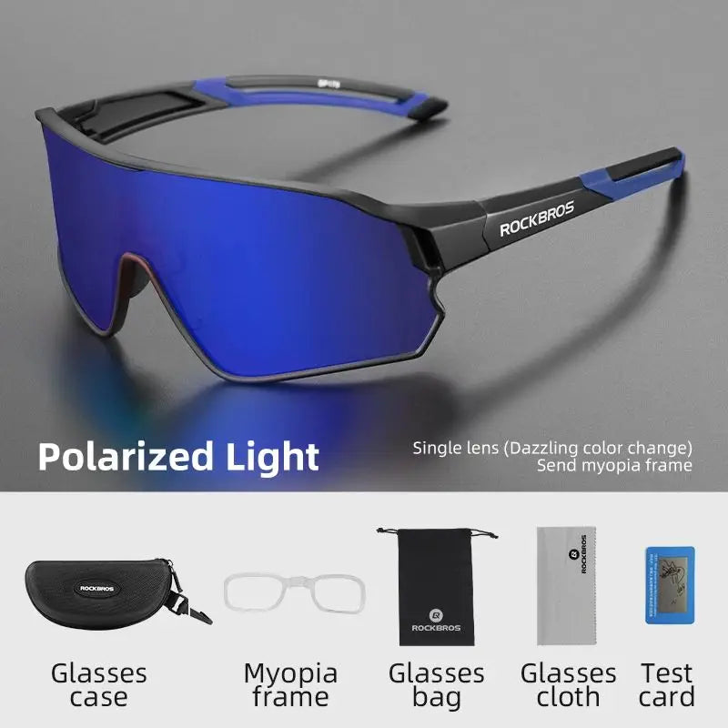 ROCKBROS Polarized Cycling Sunglasses UV400 Protection Unisex Eyewear