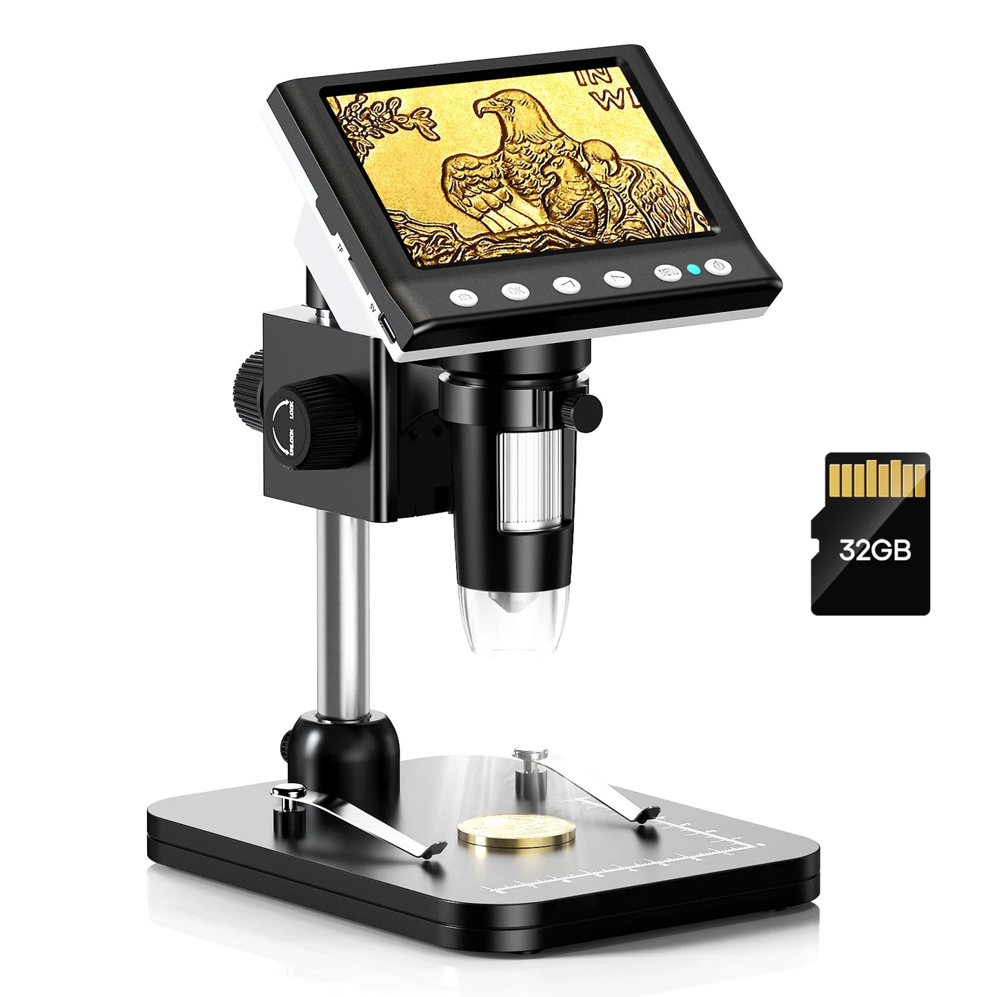 Hayve Digital Microscope 1000X With 8 LEDs And PC View