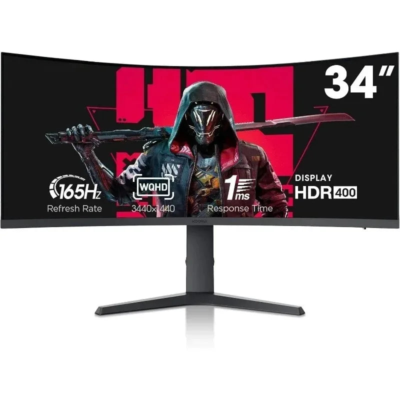 Ultrawide Gaming Monitor 3440x1440 165Hz 1ms MPRT DCI-P3 95 Percent