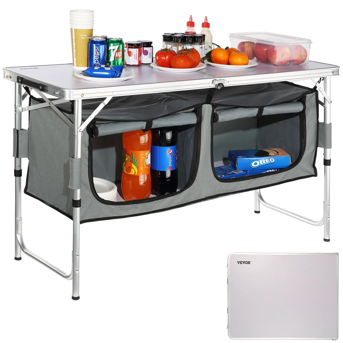 VEVOR Folding Camping Kitchen Table For Outdoor Cooking