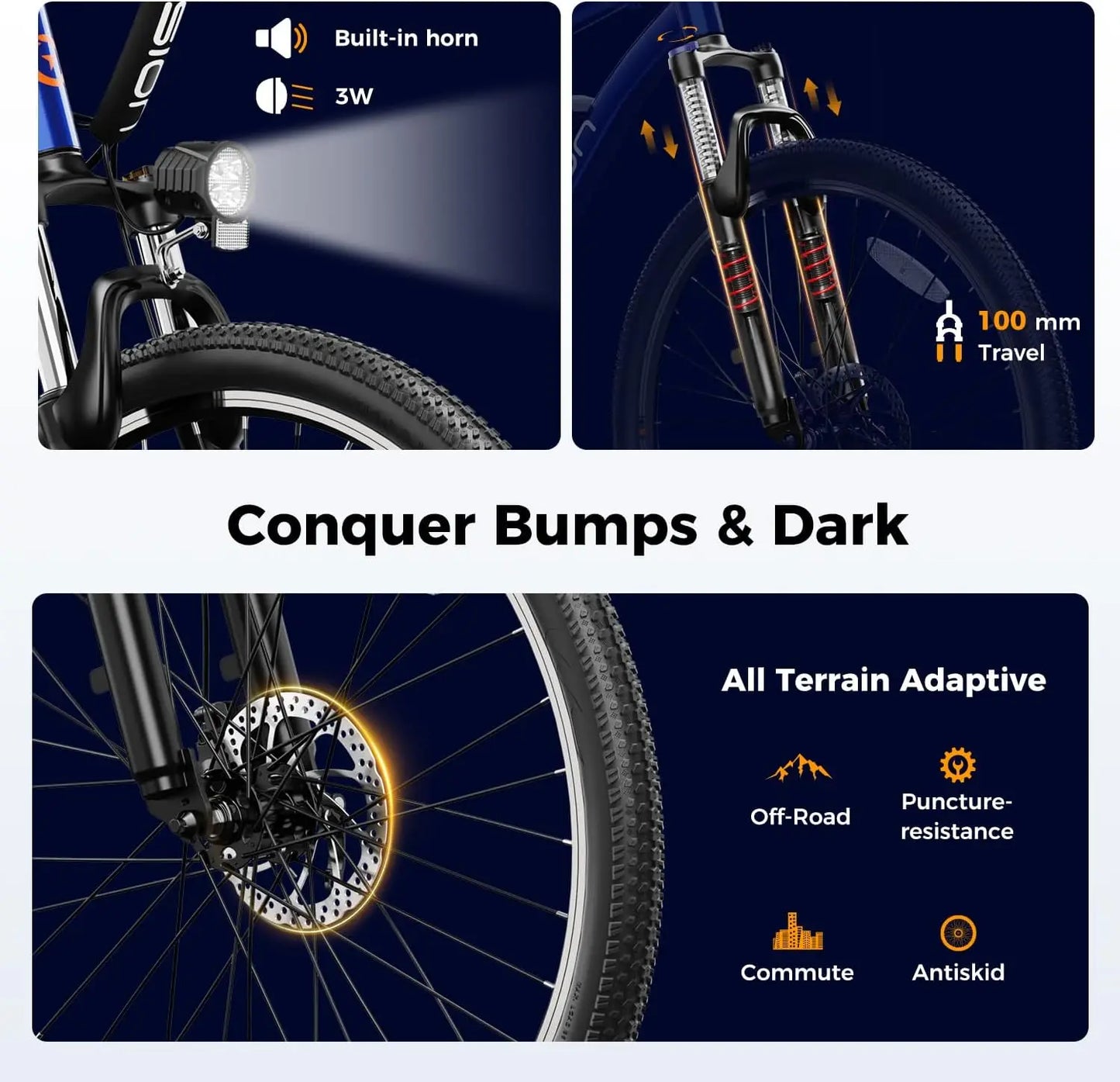 EB5 Electric Bike for Adults With Peak 1000W Brushless Motor