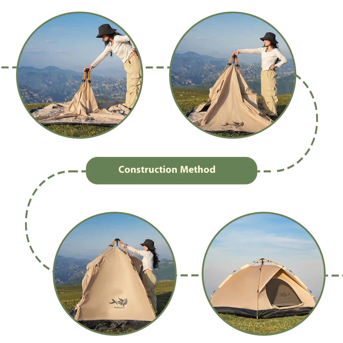 Pakicetus Instant Tent Portable Sun Rain Shelter For Beach Camping