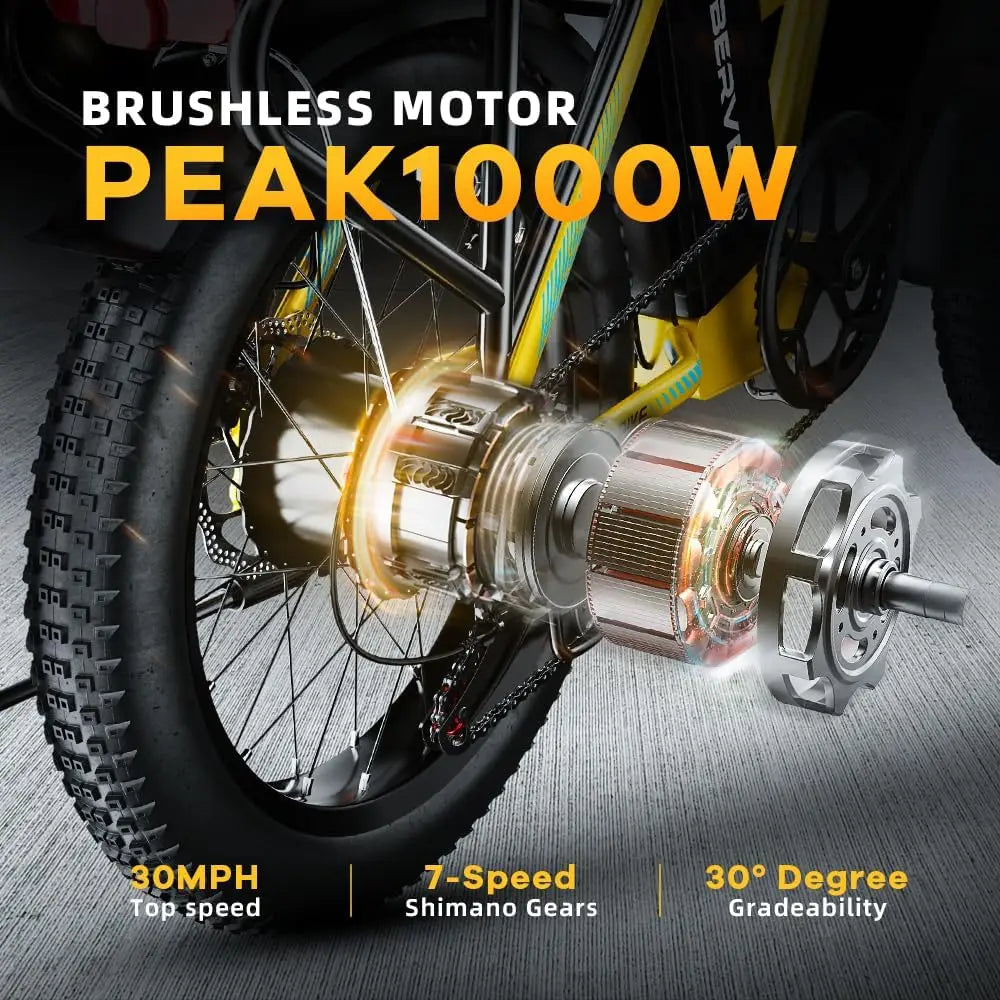 CYBERVELO Electric Fat Tire Off Road Foldable Bike EK4 EK5
