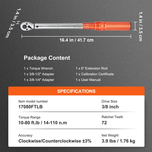 SucceBuy Precision Pointer Torque Wrench Set