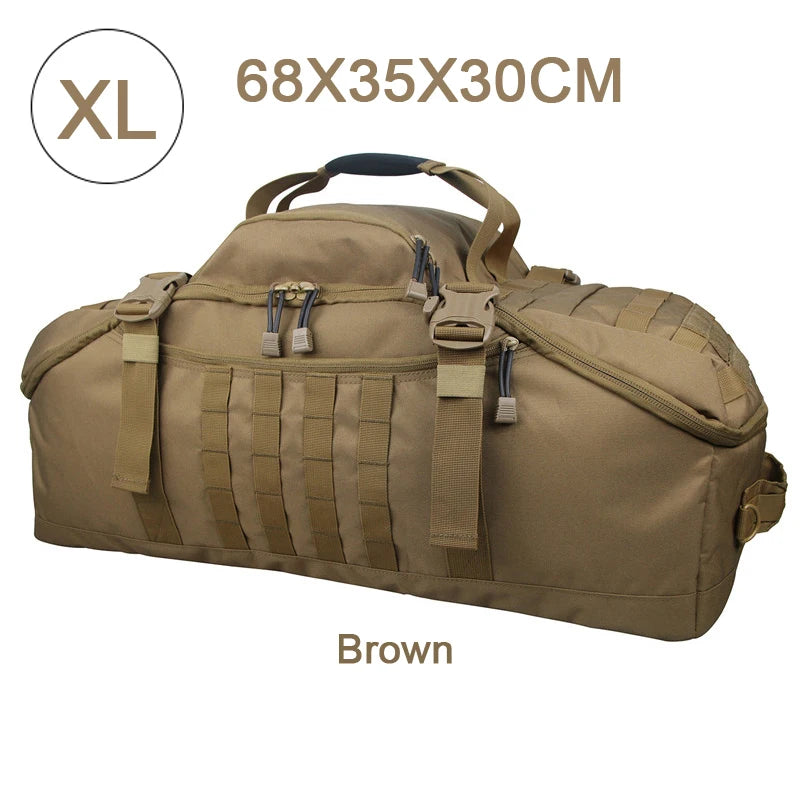 LQARMY 3 Way Duffle Bag Backpack Crossbody